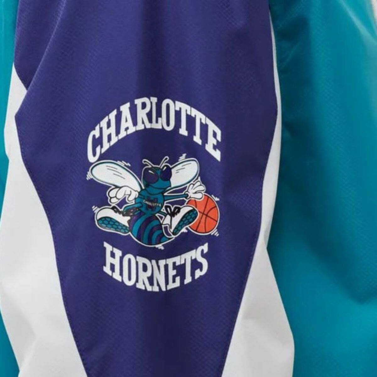 Mitchell & Ness Charlotte Hornets Men's Sports Jacket Blue Turquoise-2