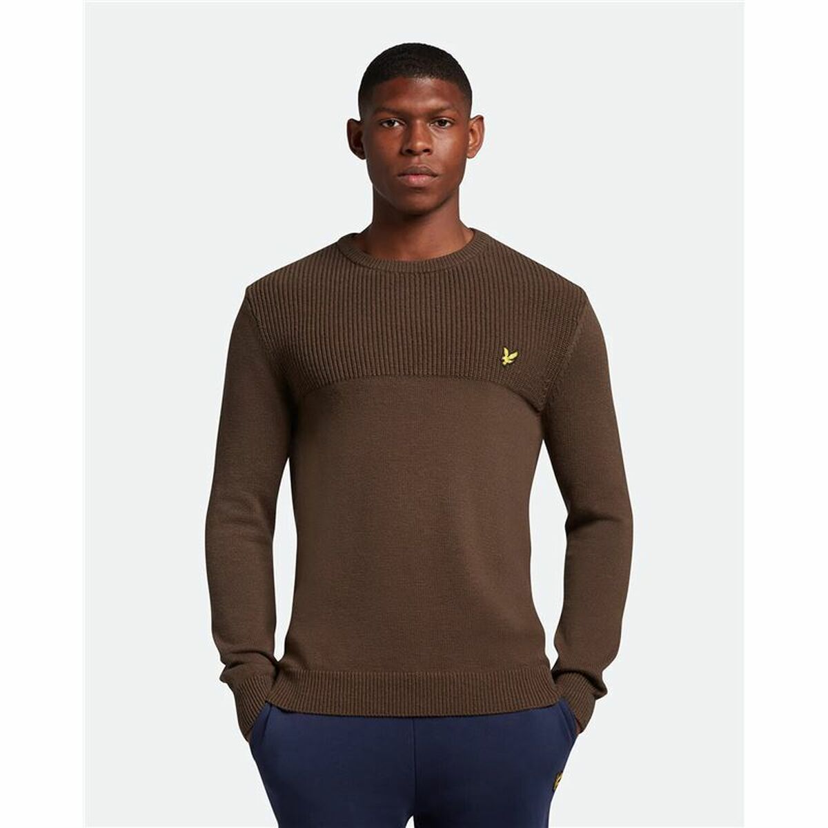 Lyle & Scott Men's Hooded Sweatshirt V1-Crew Olive Oil-2