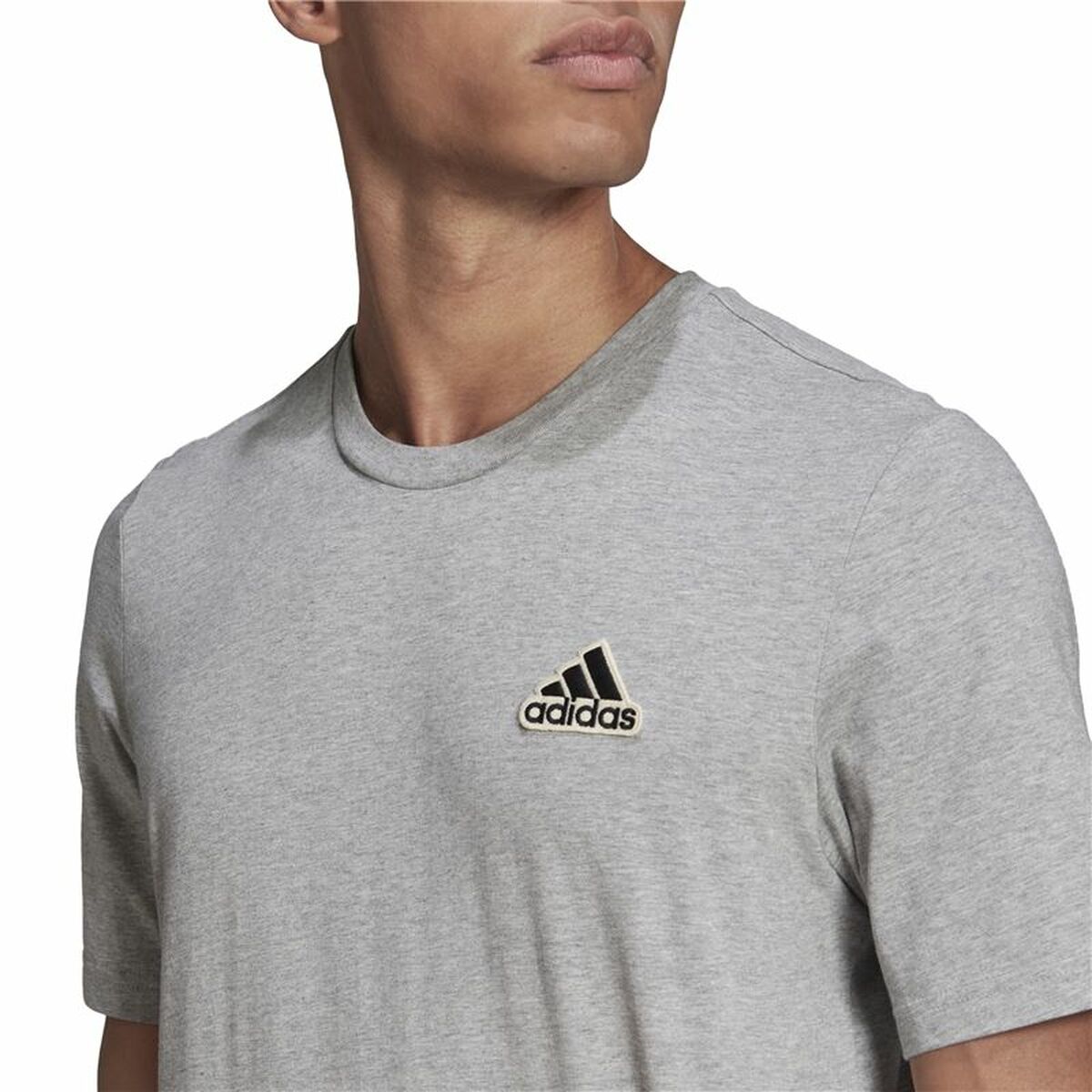 Футболка с коротким рукавом мужская Adidas Essentials Feelcomfy Серый-3