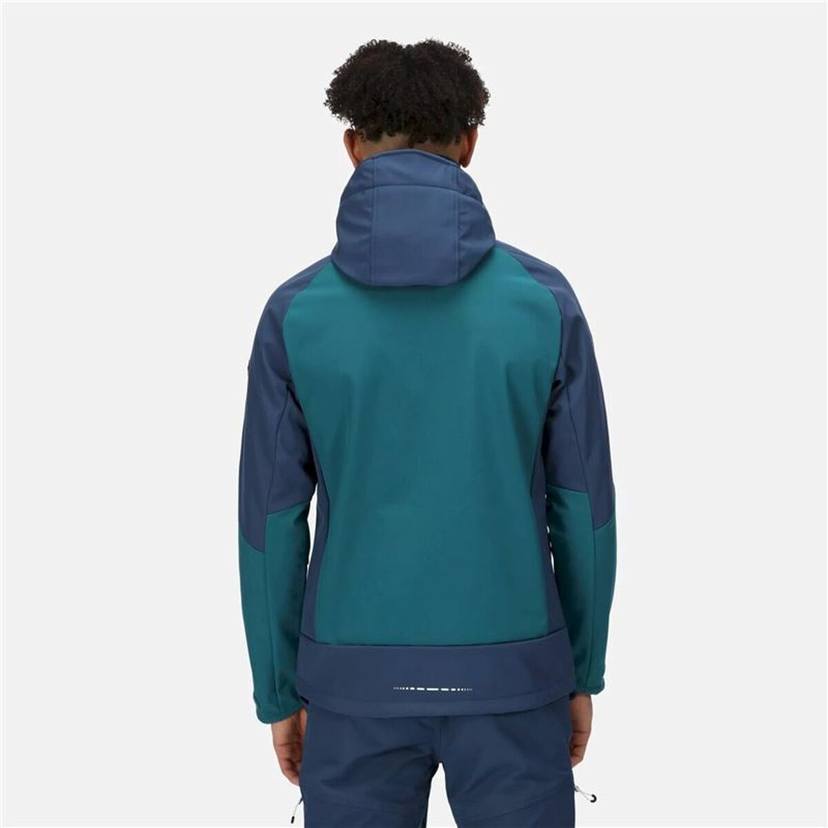 Regatta Hewitts VII Men's Sports Jacket Blue Green Hood-3