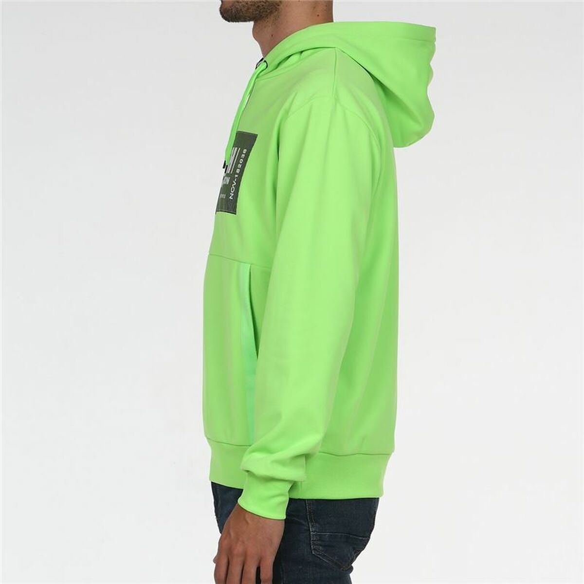 John Smith Siete verde Men's Hoodie Lime Green-2