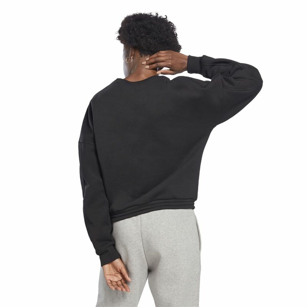 Women's Hooded Sweatshirt Reebok Modern Safari Black-3