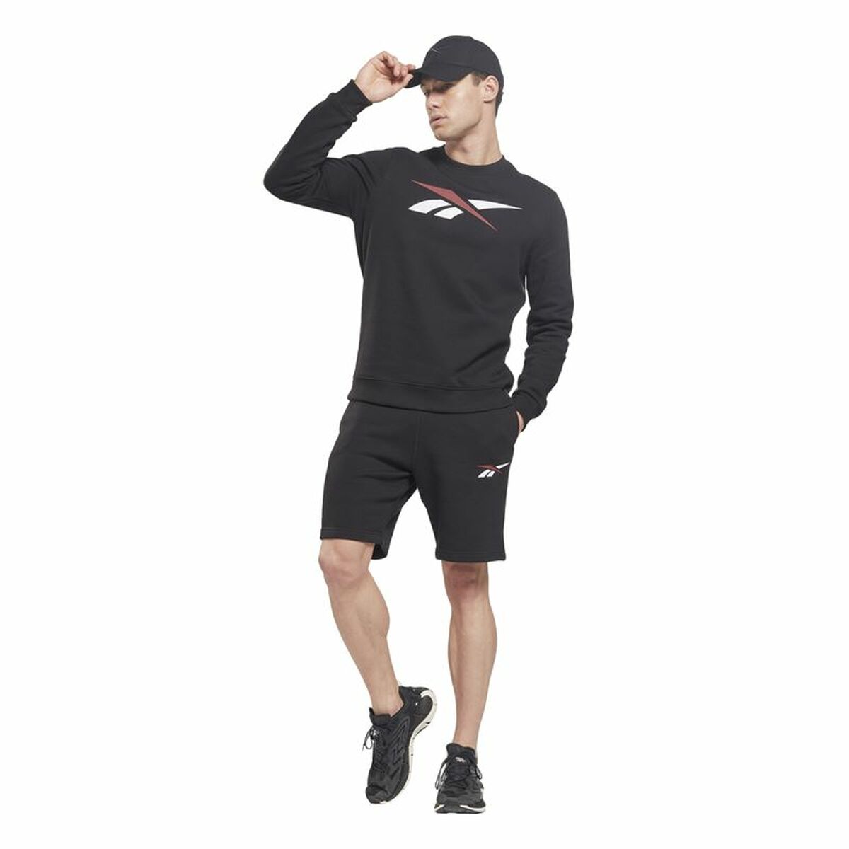 Reebok Vector Fleece Sports Men's Shorts Black-2