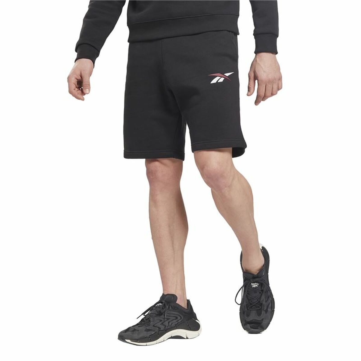Reebok Vector Fleece Sports Men's Shorts Black-4