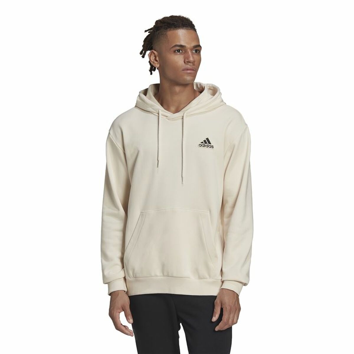 Adidas Essentials Feelcomfy Men's Hoodie Beige-2