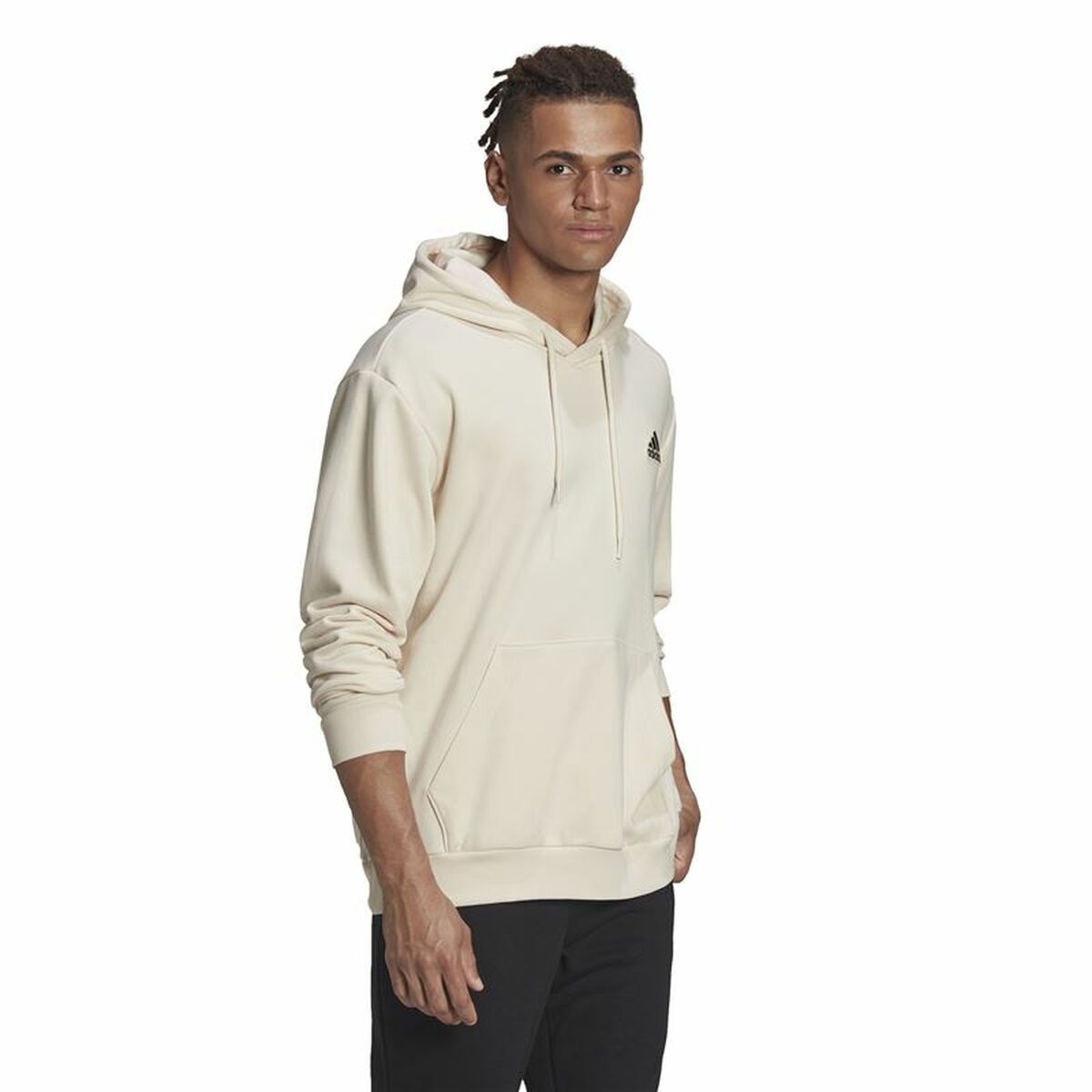 Adidas Essentials Feelcomfy Men's Hoodie Beige-4