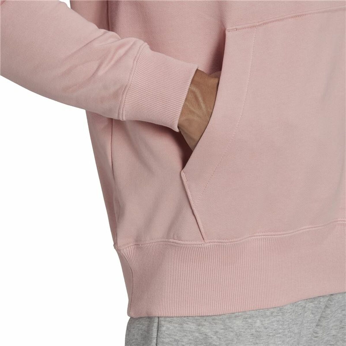 Men's Adidas Essentials Hoodie Pink-2