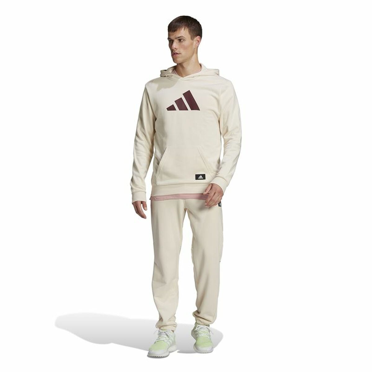 Adidas Future Icons Men's Hoodie Beige-2
