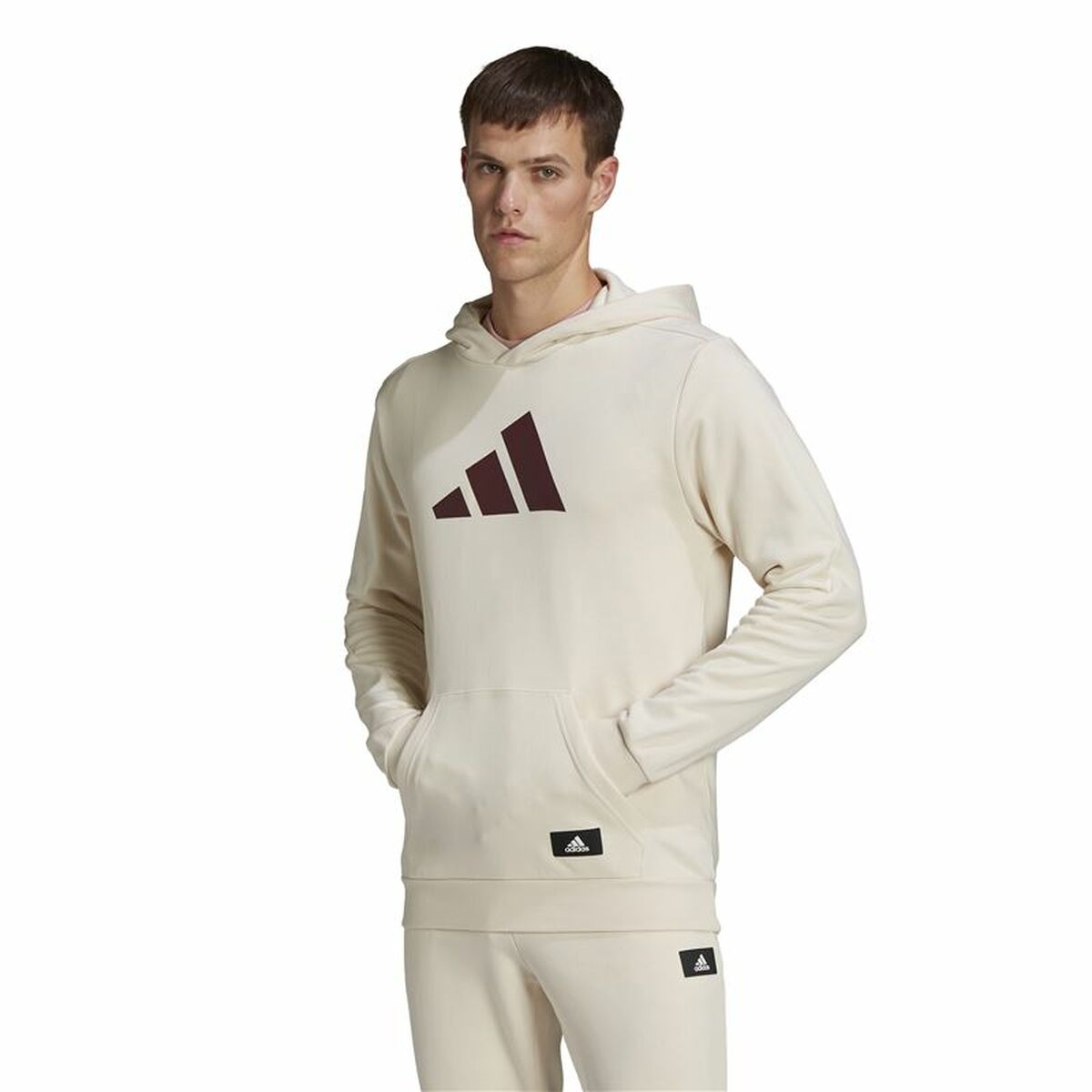 Adidas Future Icons Men's Hoodie Beige-6