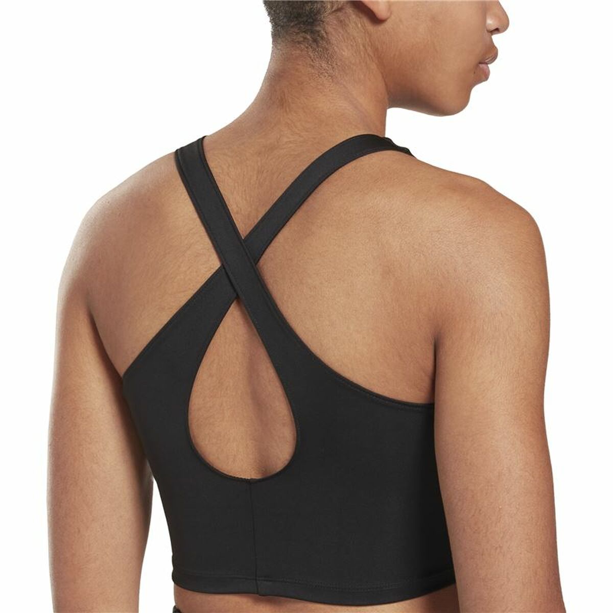 Спортивный бюстгальтер Reebok Yoga Floral Чёрный-4