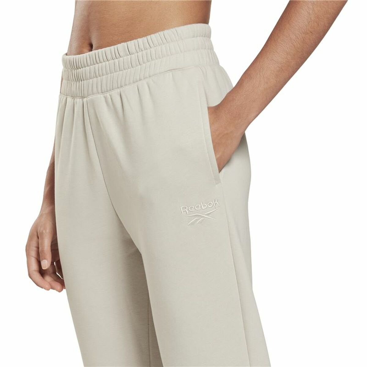 Reebok Tape Pack Adult Sweatpants White Woman-2