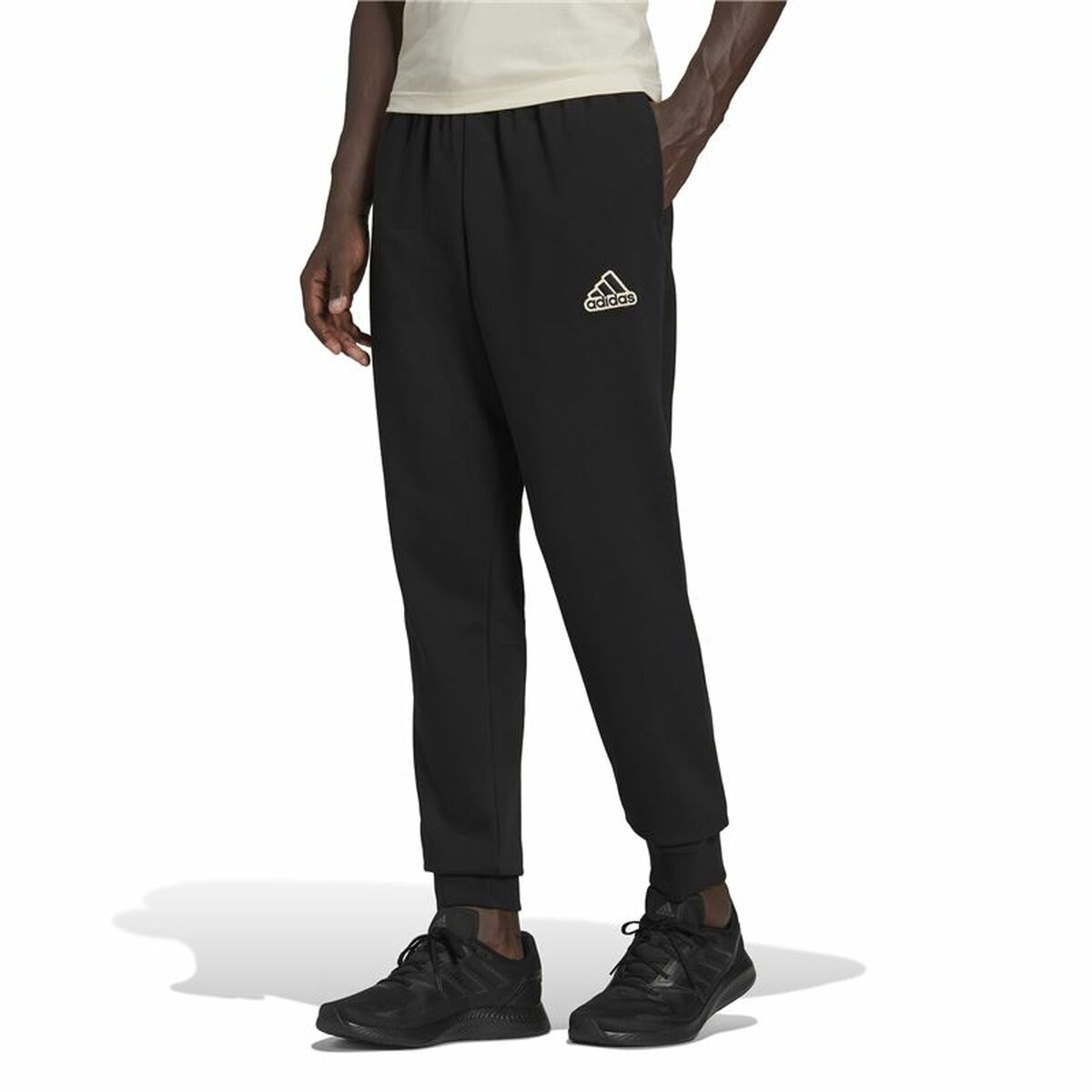 Adidas FeelComfy French Terry Black Men's Long Sweatpants-2