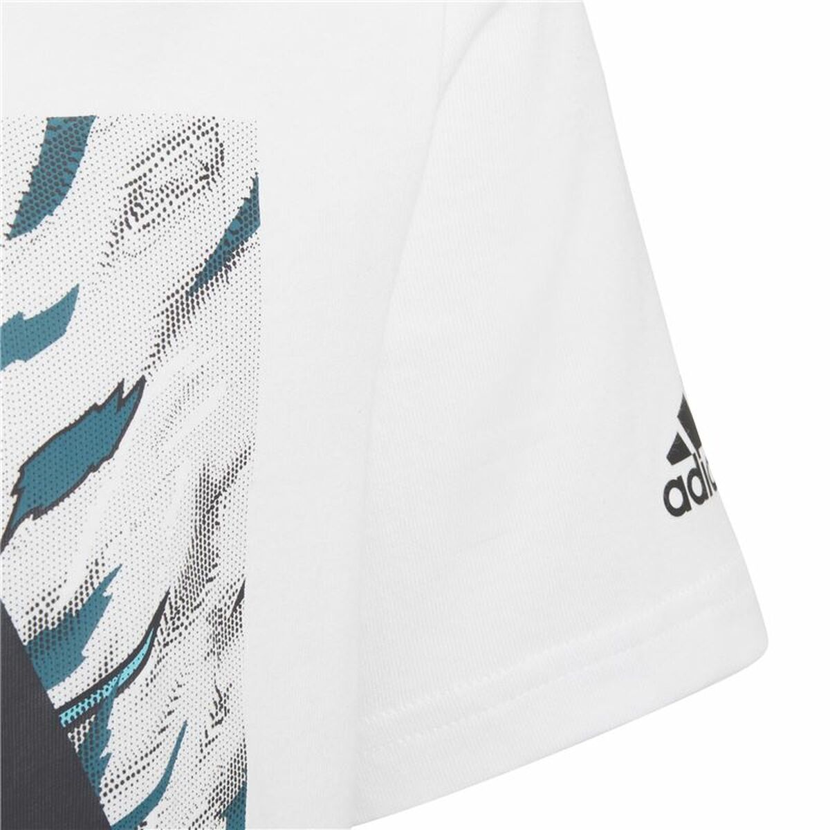 Детский Футболка с коротким рукавом Adidas Water Tiger Graphic Белый-2