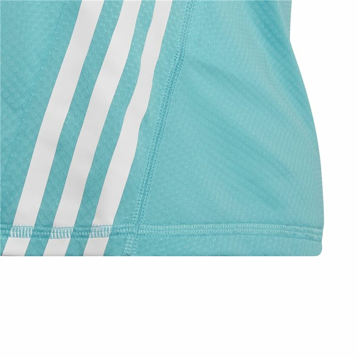 Детский Футболка с коротким рукавом Adidas Aeroready Three Stripes Аквамарин-3