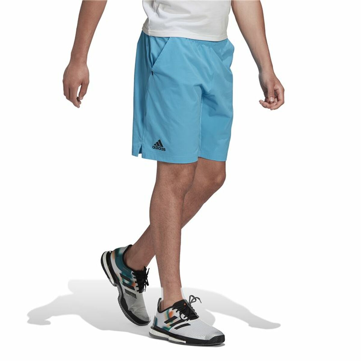 Adidas Heat Ready Ergo Men's Sports Shorts Light Blue-6