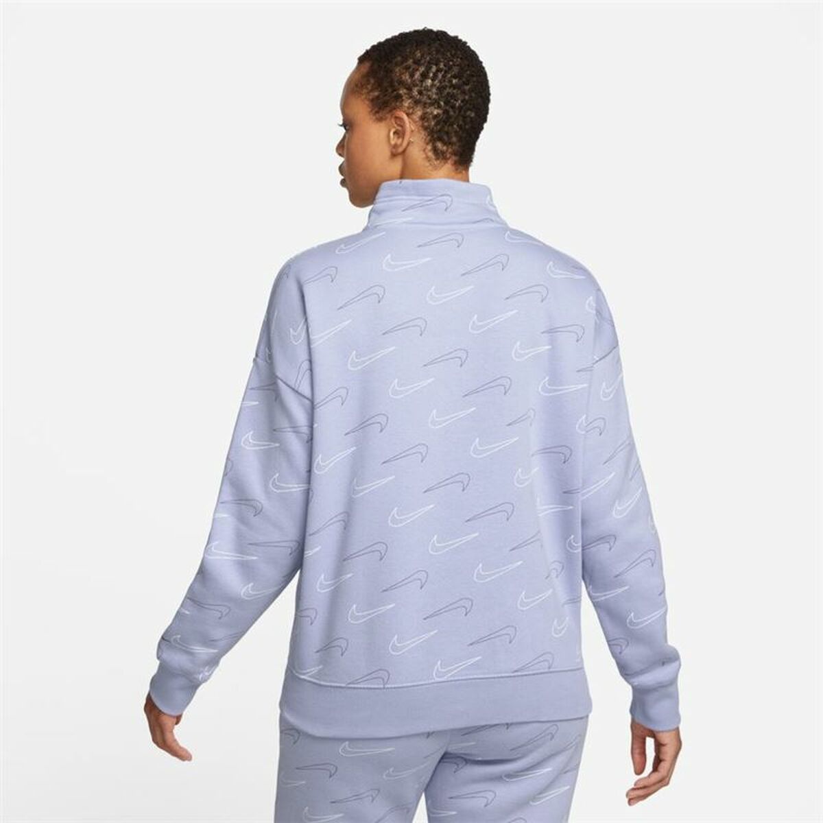 Women's Nike Lilac Hooded Sweatshirt-4