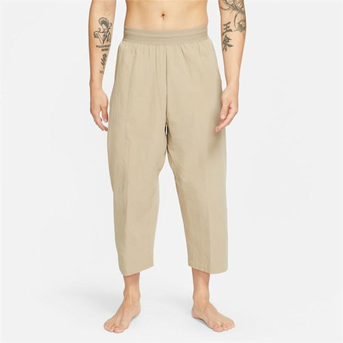 Nike Dri-Fit Yoga Beige Men's Long Sweatpants-4