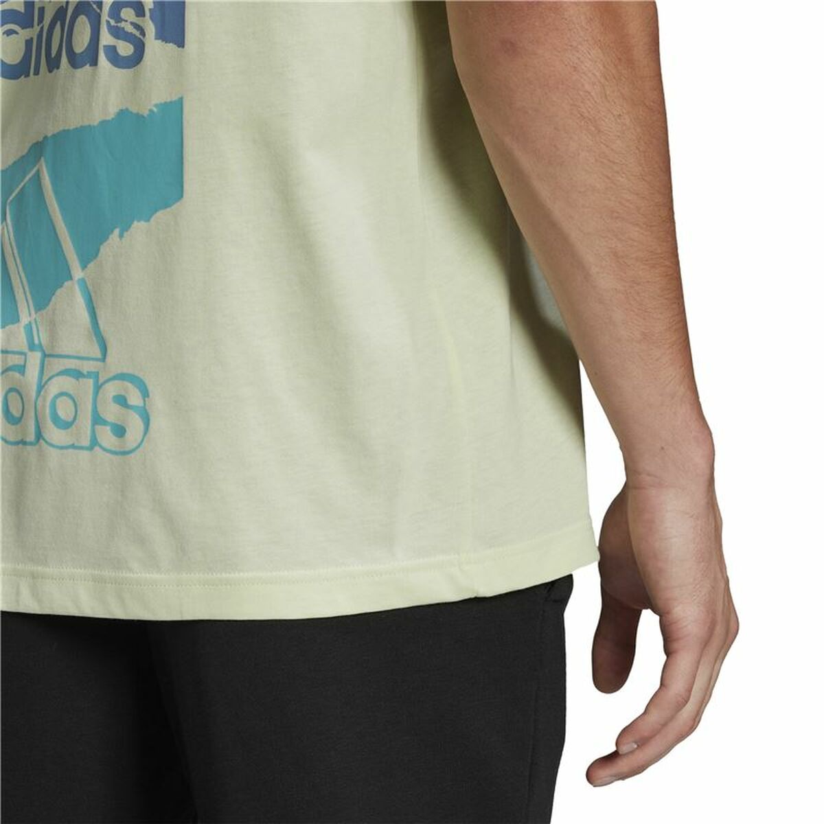 Футболка с коротким рукавом мужская Adidas Essentials Brandlove Жёлтый-3