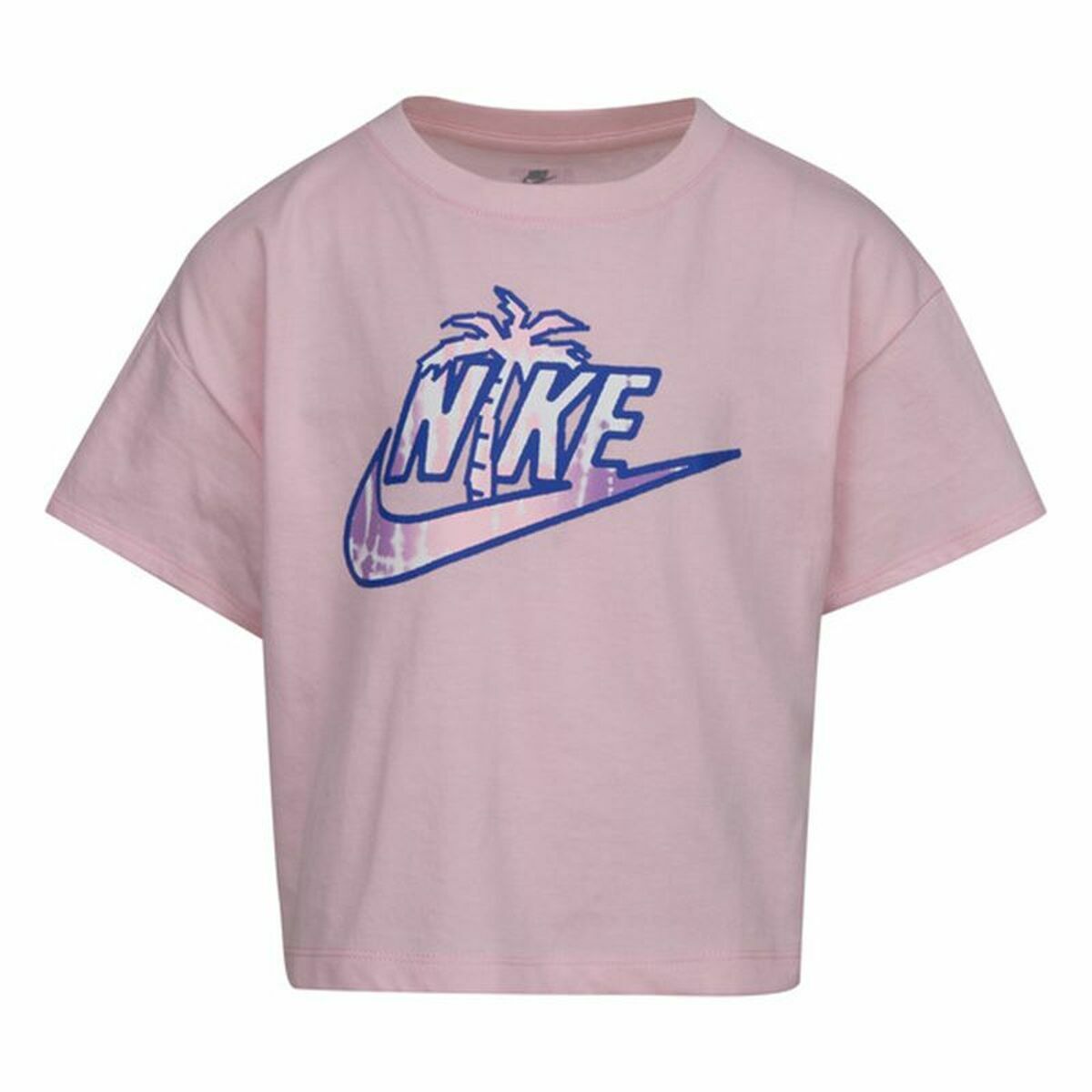 Nike Knit қысқа жеңді балалар футболкасы Розовый