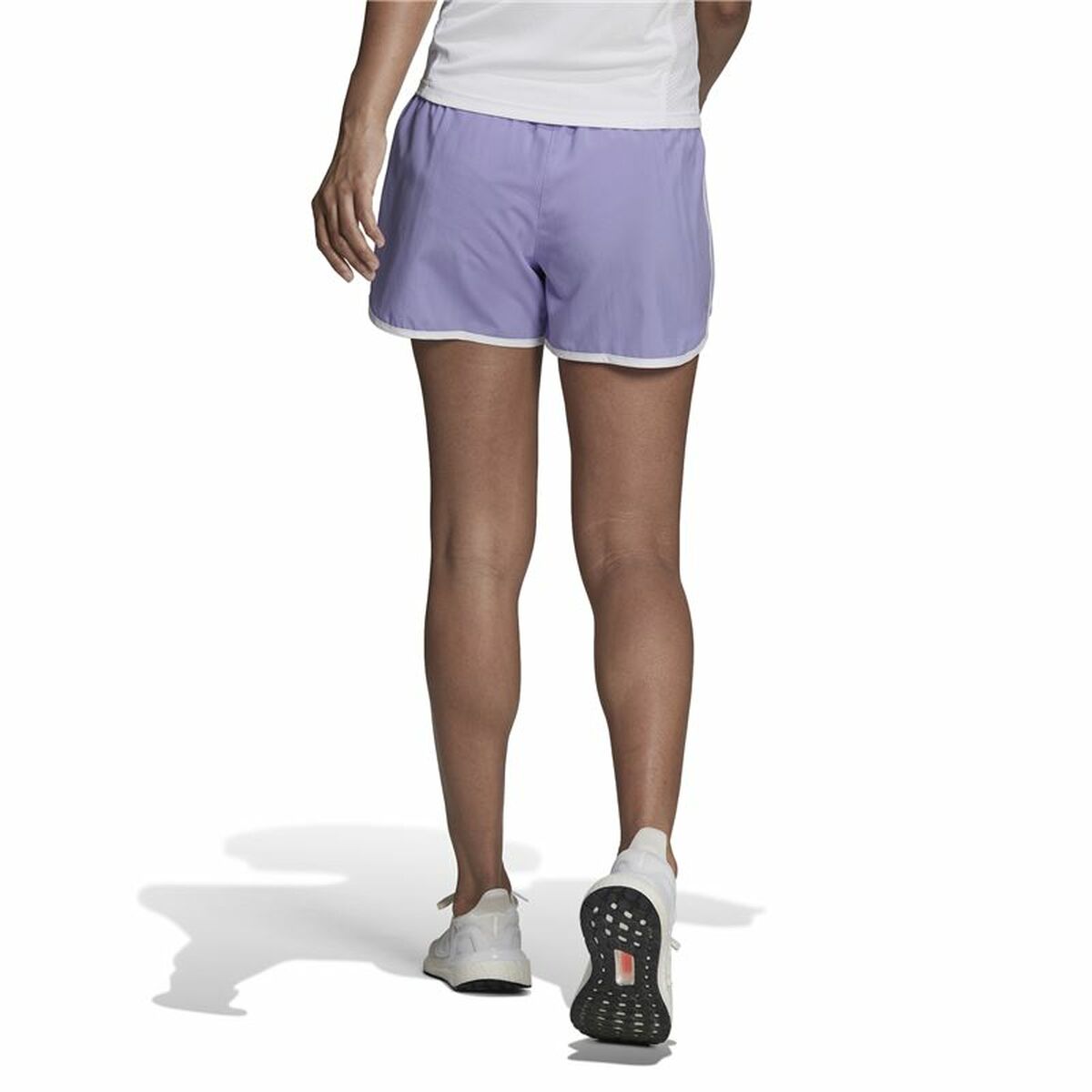 Adidas Marathon 20 Women's Sports Shorts Purple Blue-3