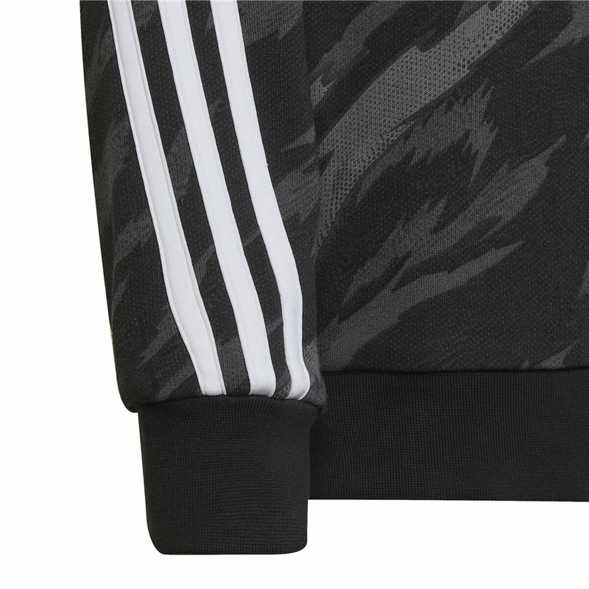 Hoodie Children's Adidas 3 Stripes Black-2