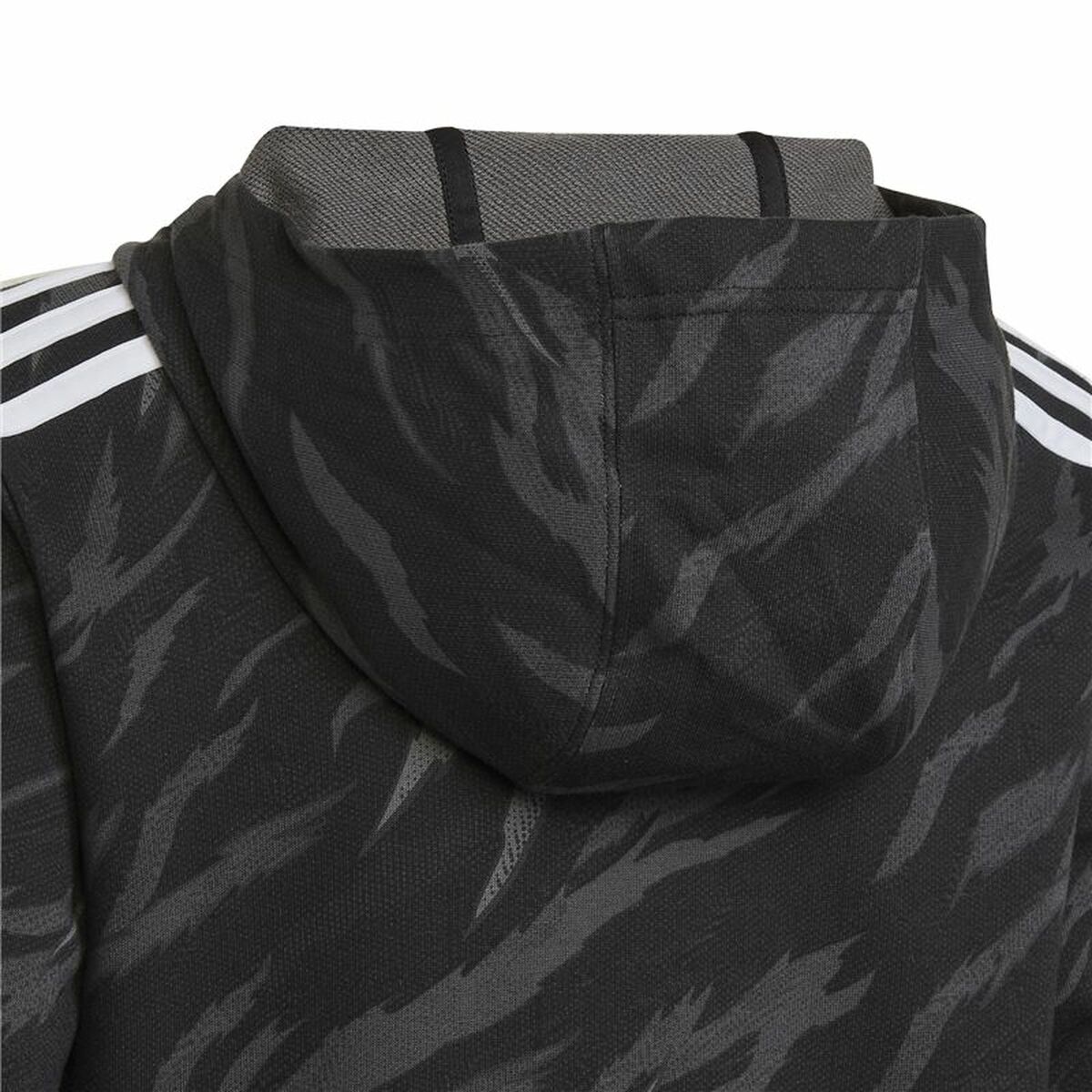Hoodie Children's Adidas 3 Stripes Black-4
