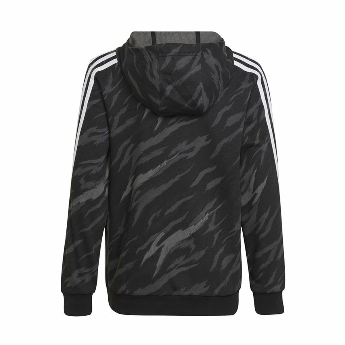Hoodie Children's Adidas 3 Stripes Black-5