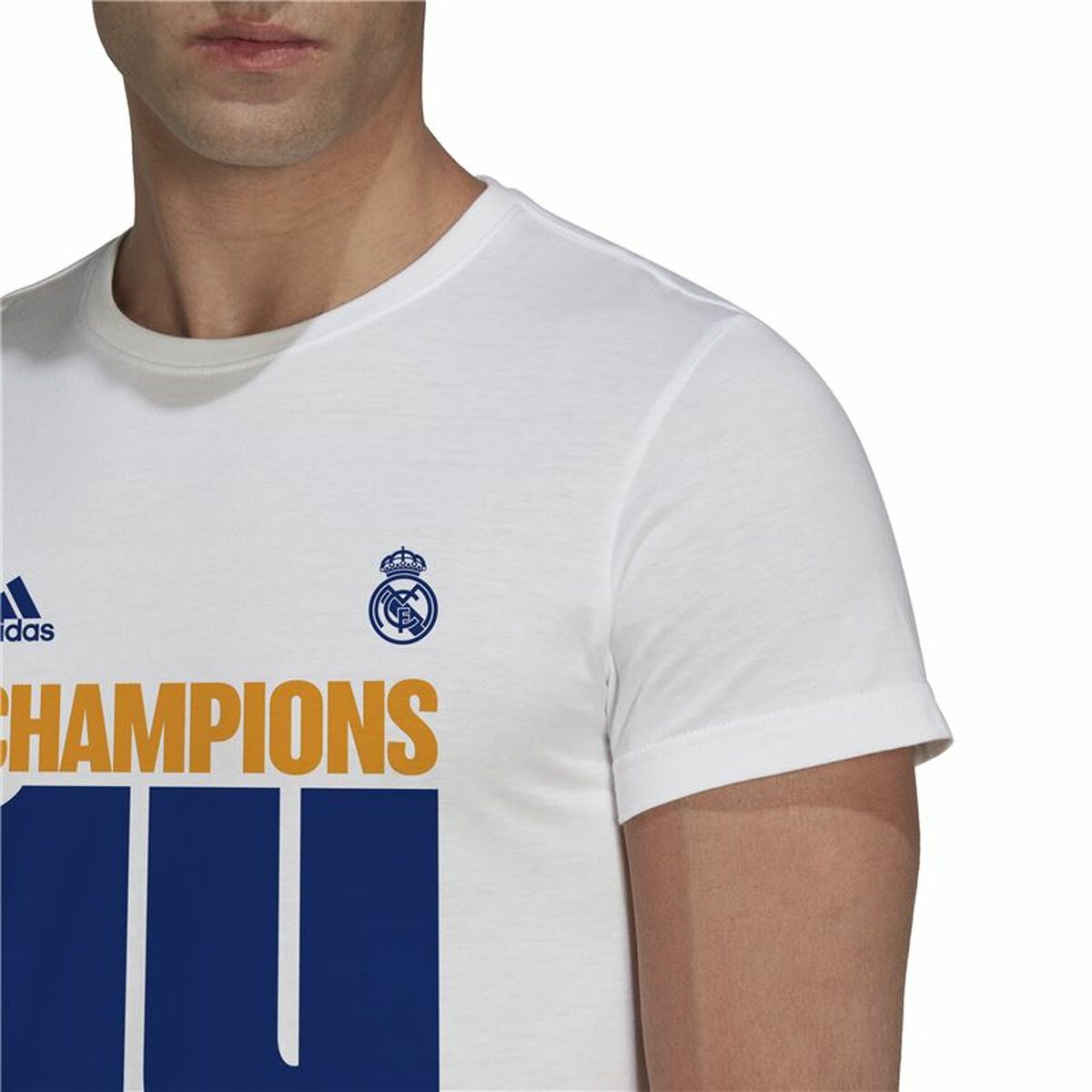 Спортивная футболка с коротким рукавом, мужская Adidas Real Madrid Champions 2022-3