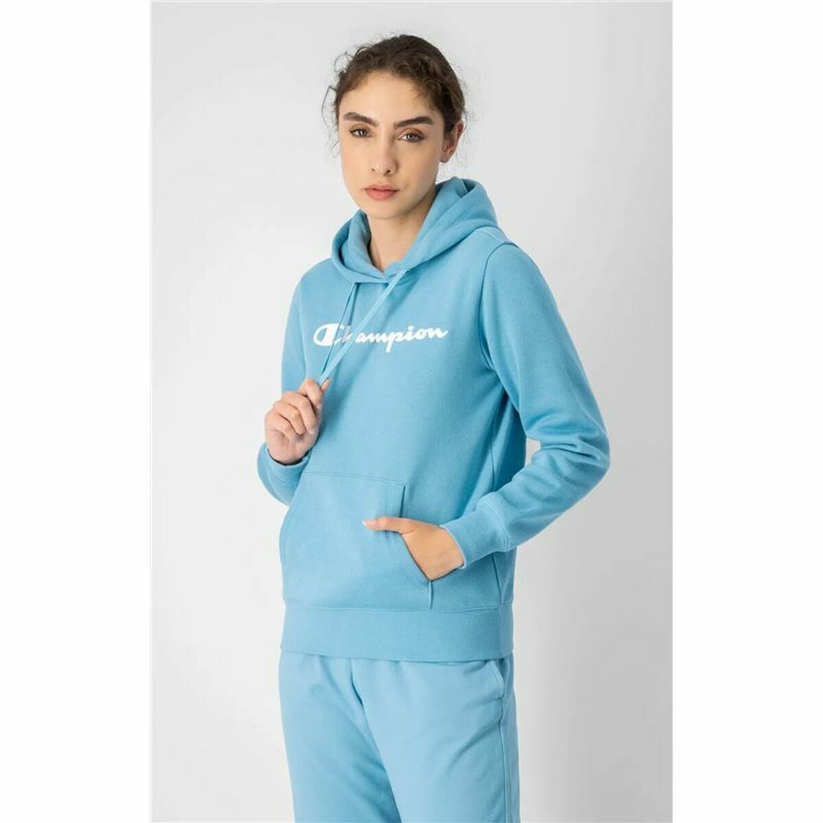 Hoodie Women's Champion Blue-2