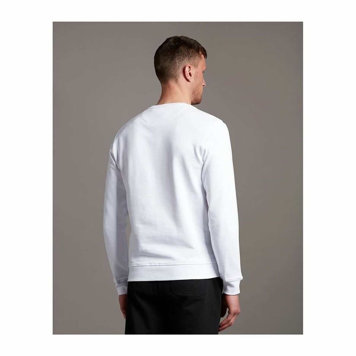 Men's Lyle & Scott V1 Crew Hooded Sweatshirt White-2