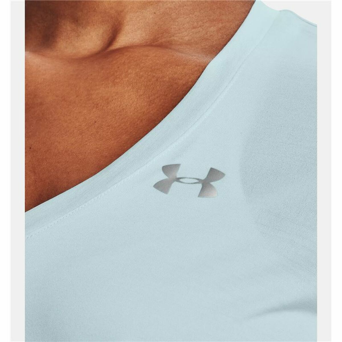Футболка с коротким рукавом женская Under Armour Tech Twist Светло Синий-2