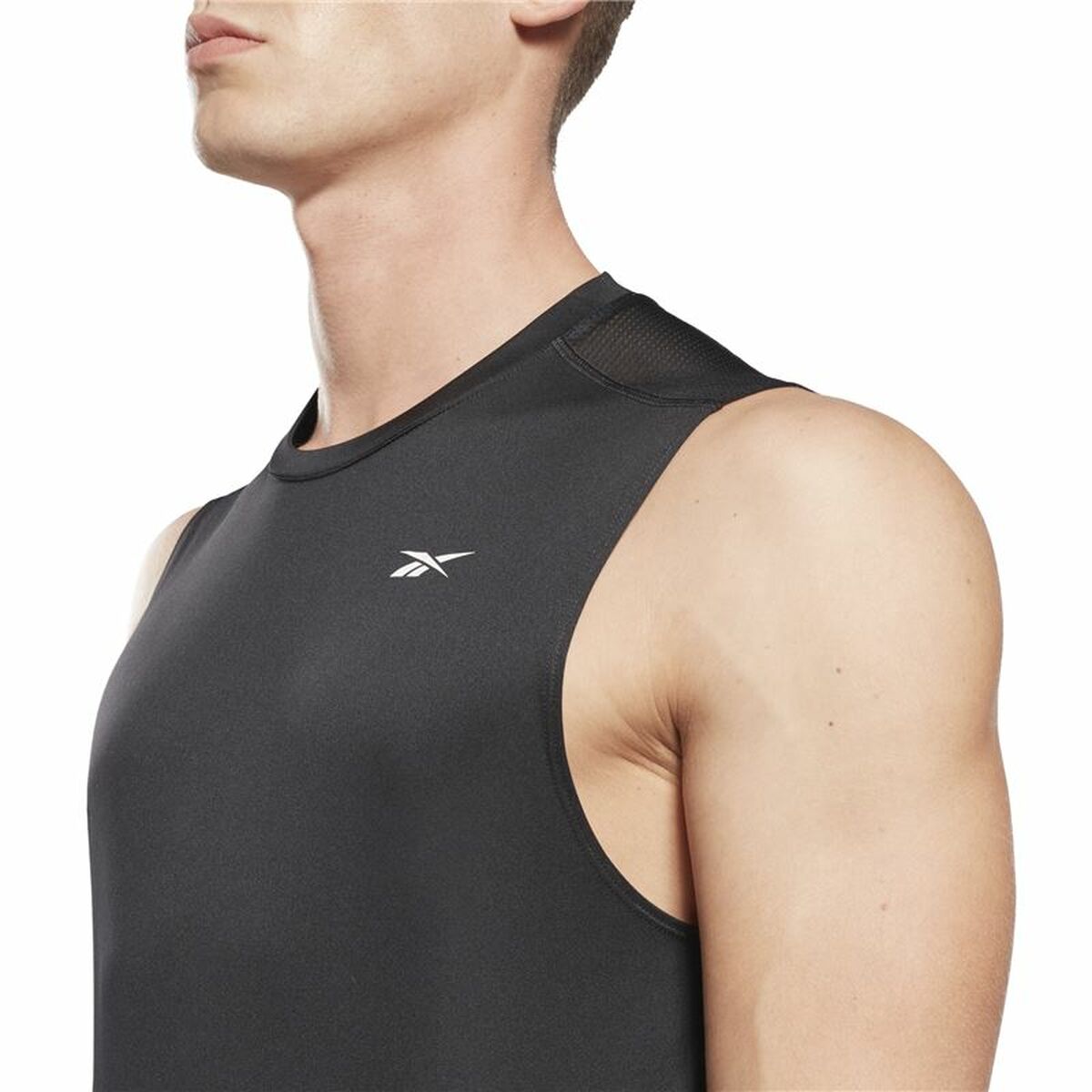 Мужская футболка без рукавов Reebok Workout Ready Tech Чёрный-6