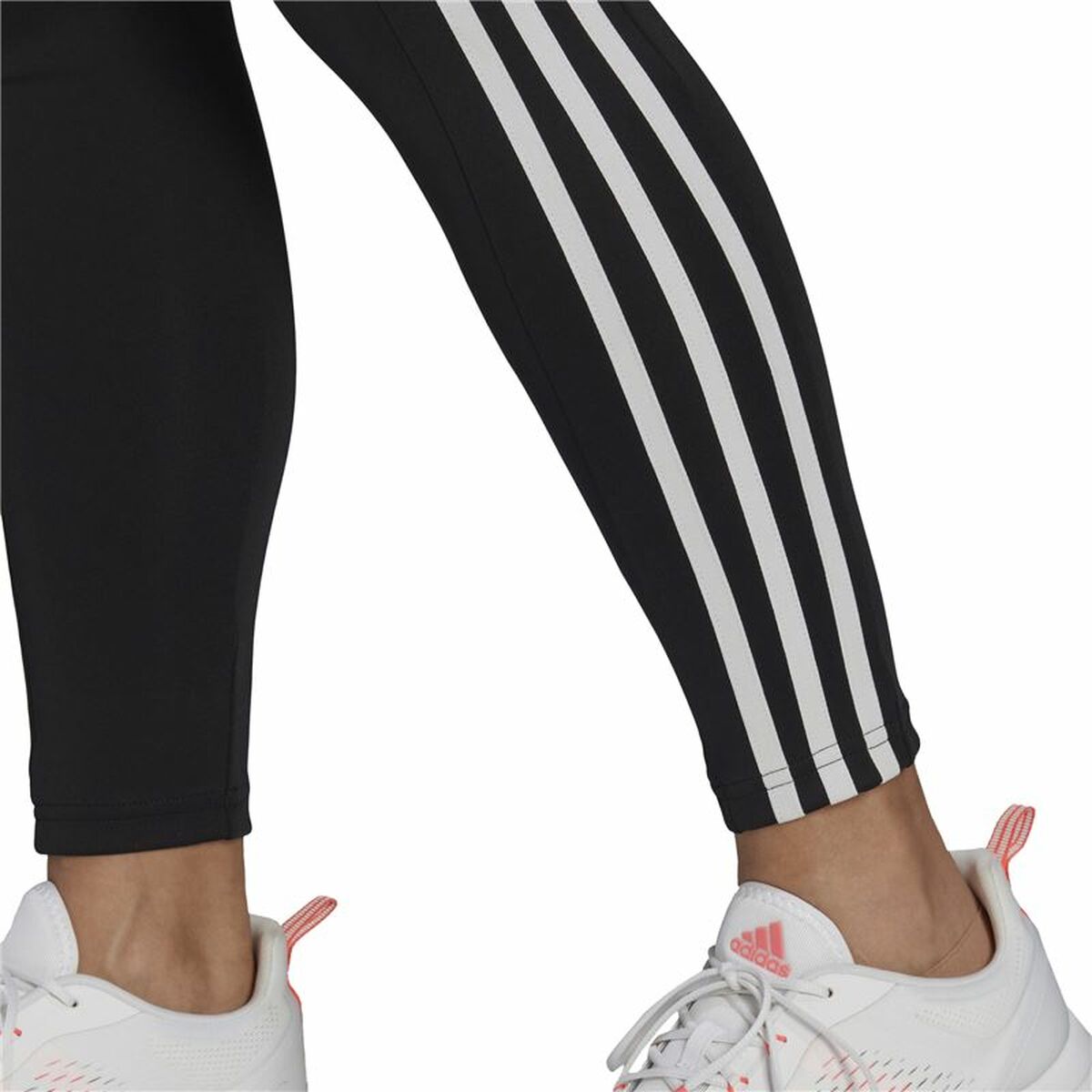 Женские спортивные колготки Adidas Designed To Move 3 Stripes Чёрный-2