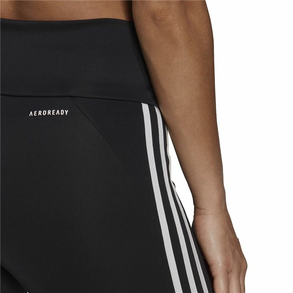 Женские спортивные колготки Adidas Designed To Move 3 Stripes Чёрный-3