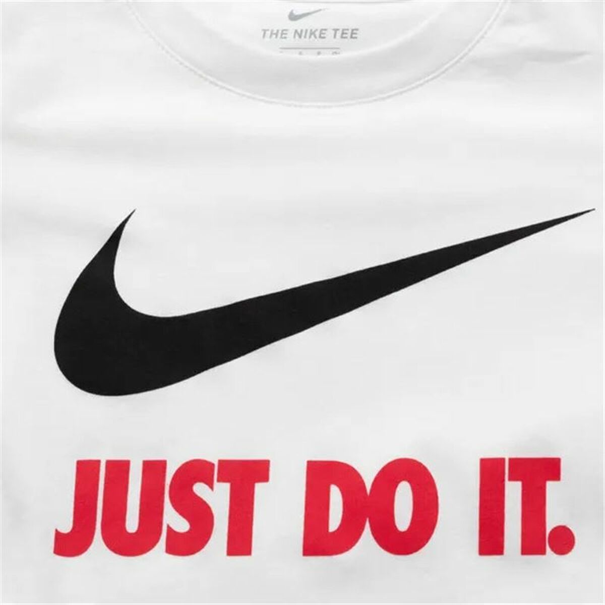 Детский Футболка с коротким рукавом Nike Swoosh Just Do It Белый-2