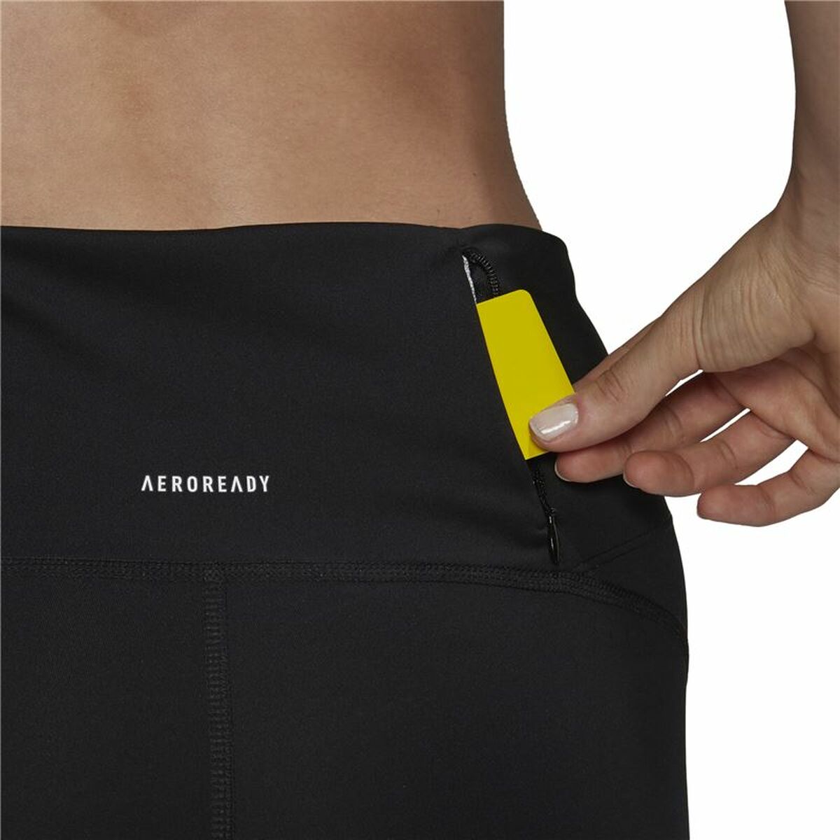 Женские спортивные колготки Adidas Own The Run 7/8 Чёрный-6