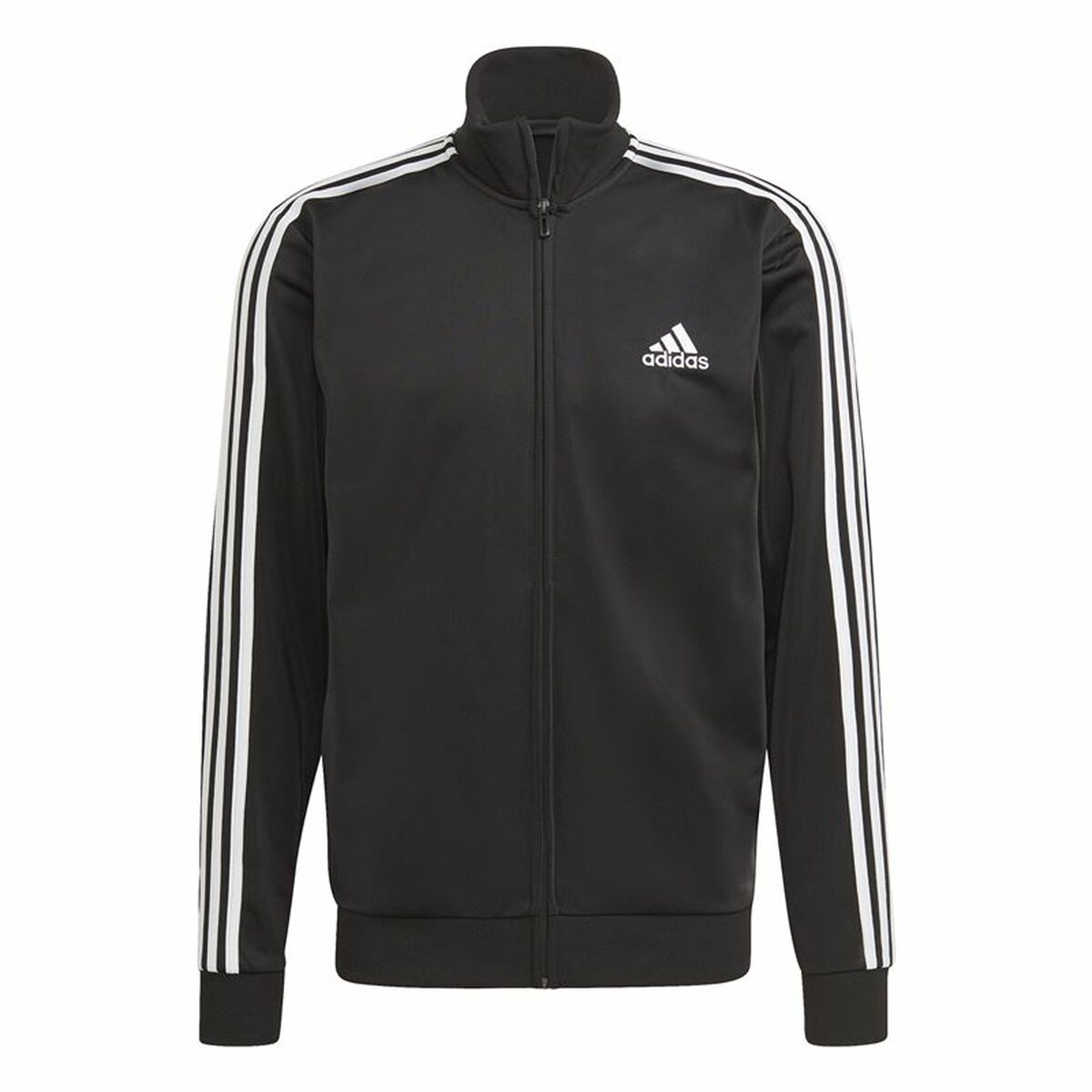 Спортивный костюм для взрослых Adidas Essentials 3 Stripes Чёрный Мужской-3