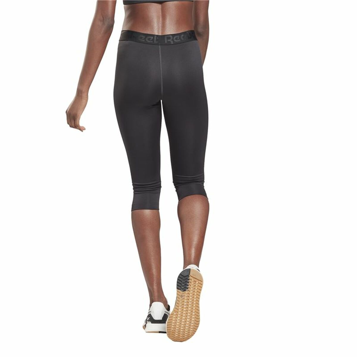 Reebok Capri Night Black女子运动紧身衣-5