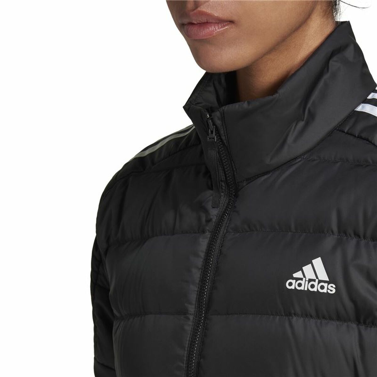 女子运动夹克Adidas Essentials W Black-6