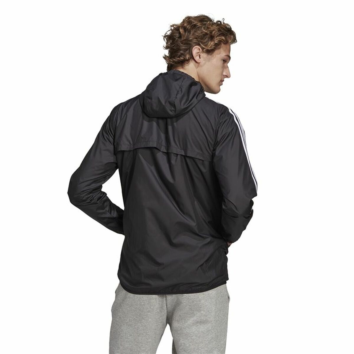Sports Windbreaker, Unisex Adidas Essentials Black-4