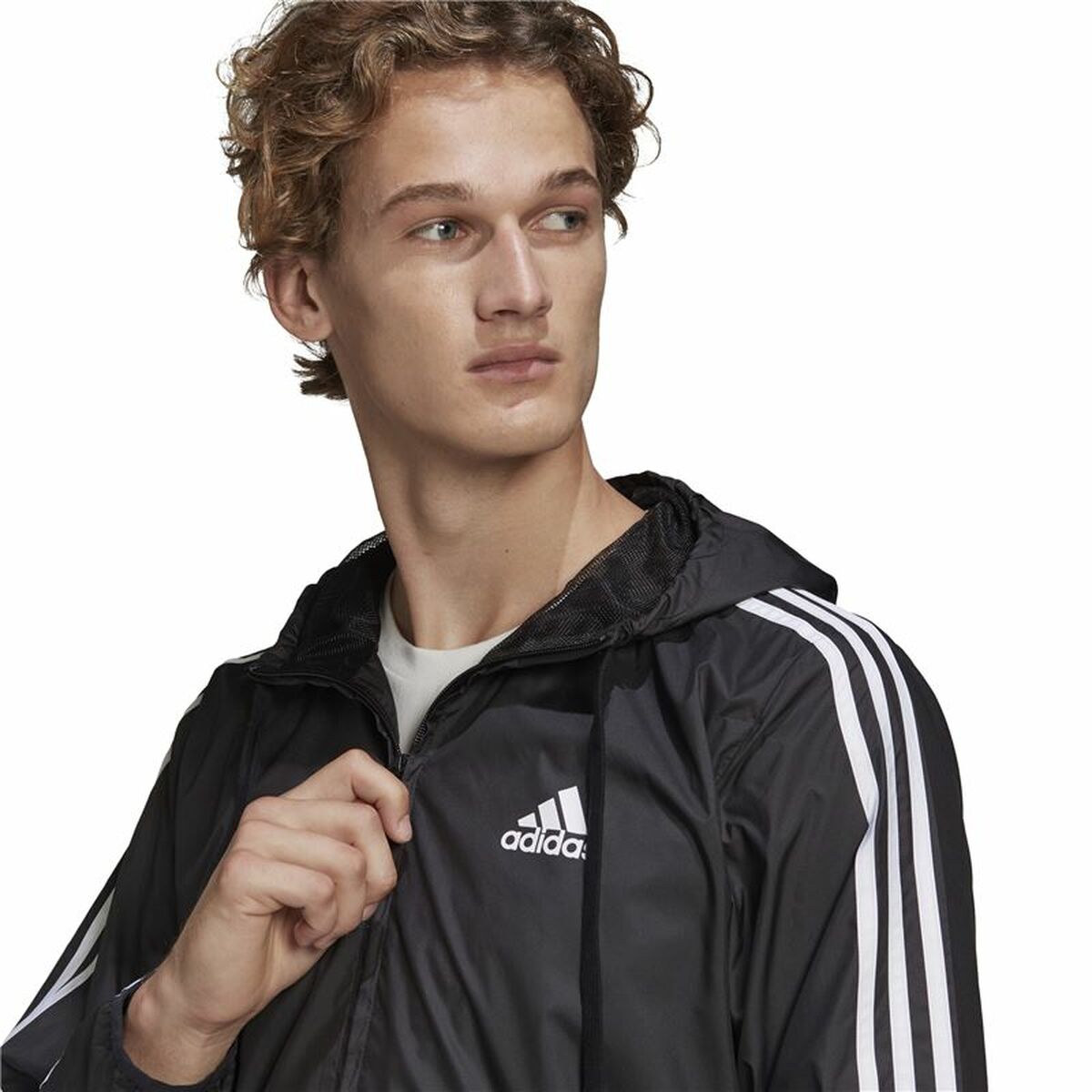 Sports Windbreaker, Unisex Adidas Essentials Black-3