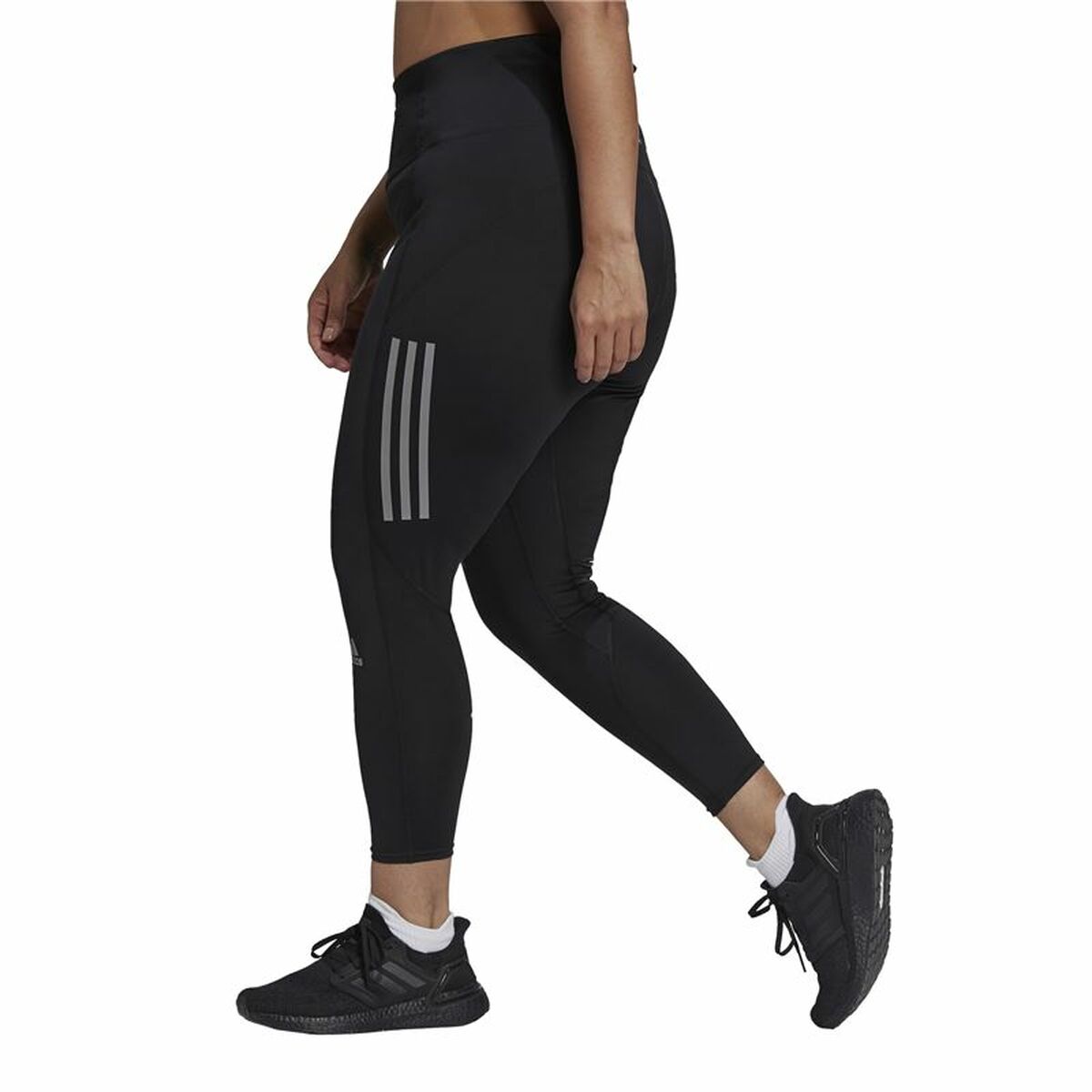 女子运动紧身衣Adidas 7/8 Own The Run Black-5