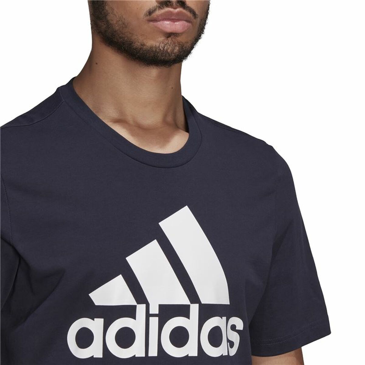 Футболка с коротким рукавом мужская  Essentials Big Logo  Adidas Legend Ink  Синий-3