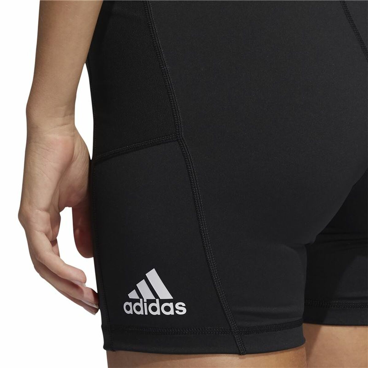 Женские спортивные колготки Adidas Techfit Badge Чёрный-5