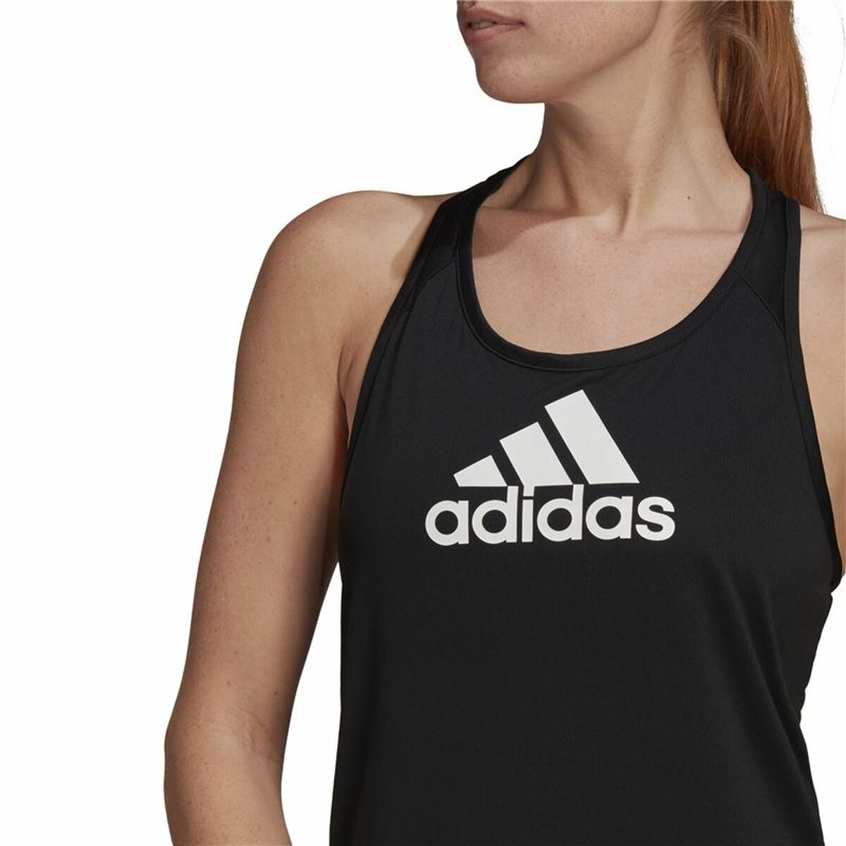Женская майка Adidas Aeroready D2M Чёрный-3