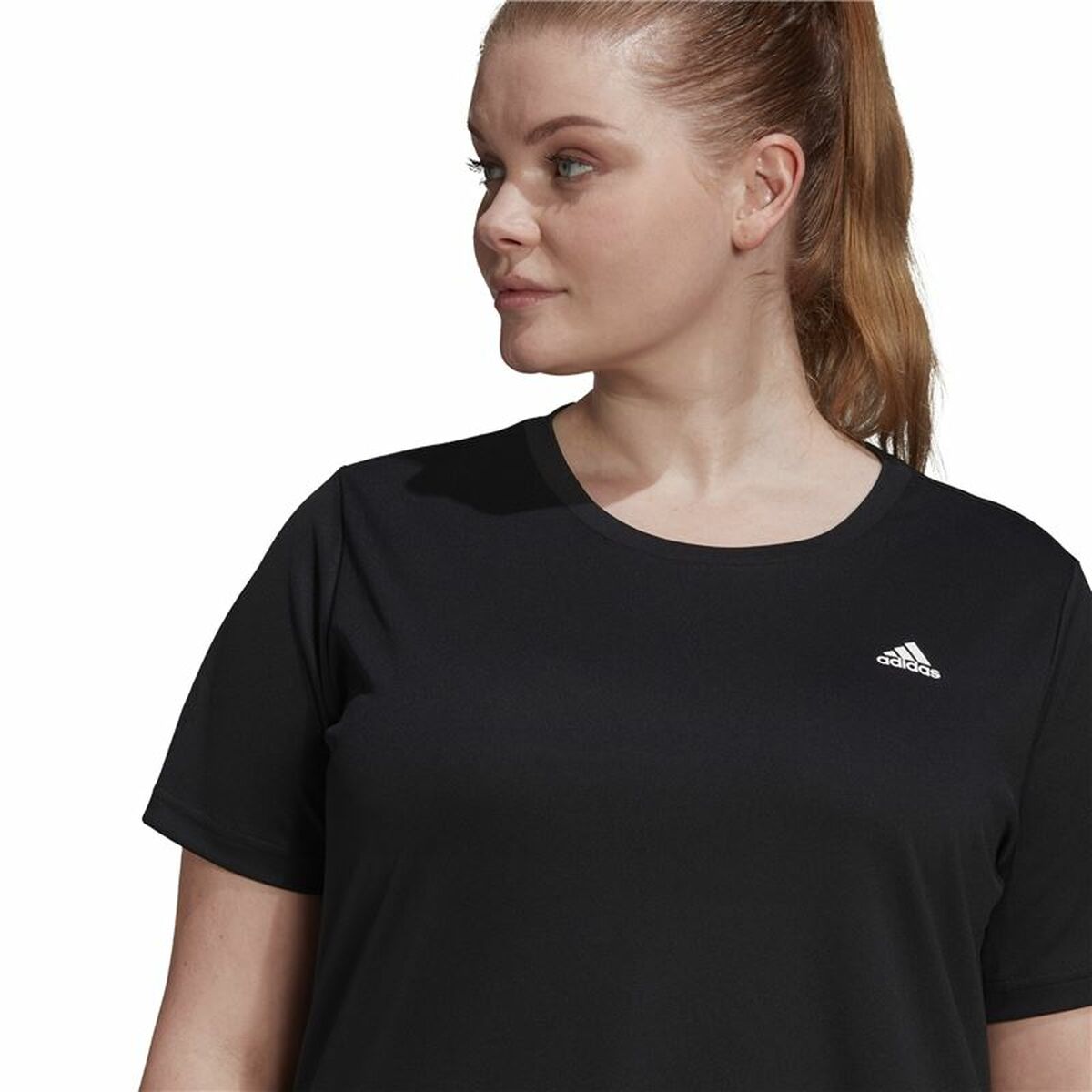 Футболка с коротким рукавом женская Adidas Aeroready Designed 2 Move Чёрный-5