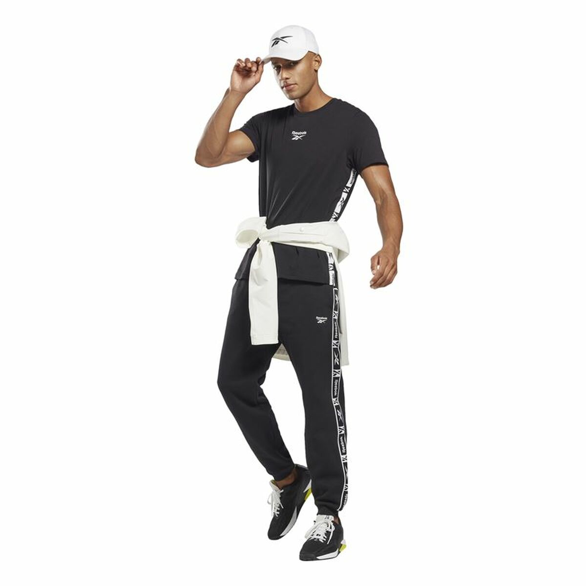 Футболка с коротким рукавом мужская Reebok Identity Чёрный-6