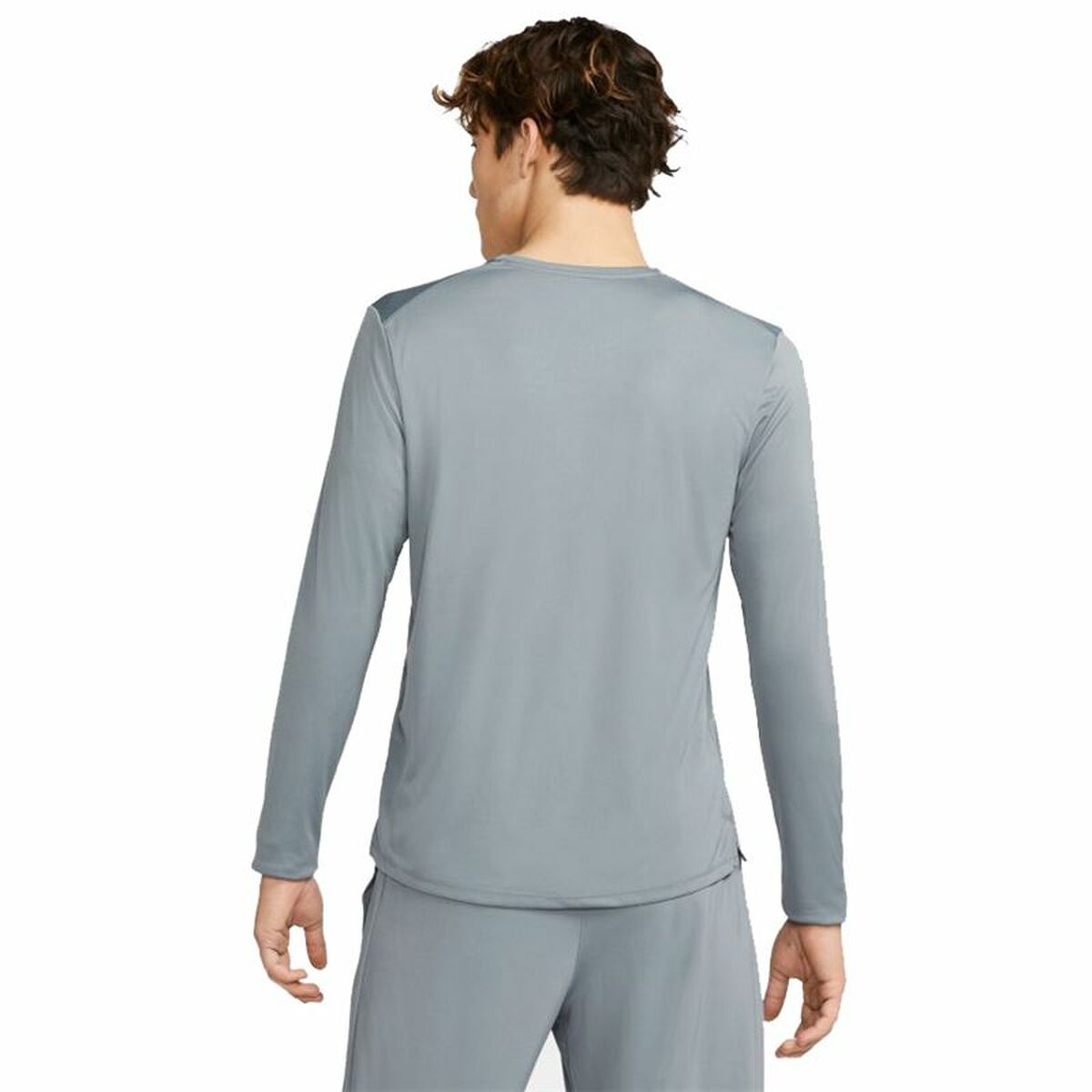 Long Sleeve T-Shirt Men's Nike Dri-FIT Miler Gray-2