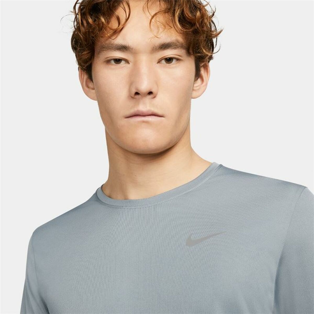 Long Sleeve T-Shirt Men's Nike Dri-FIT Miler Gray-3