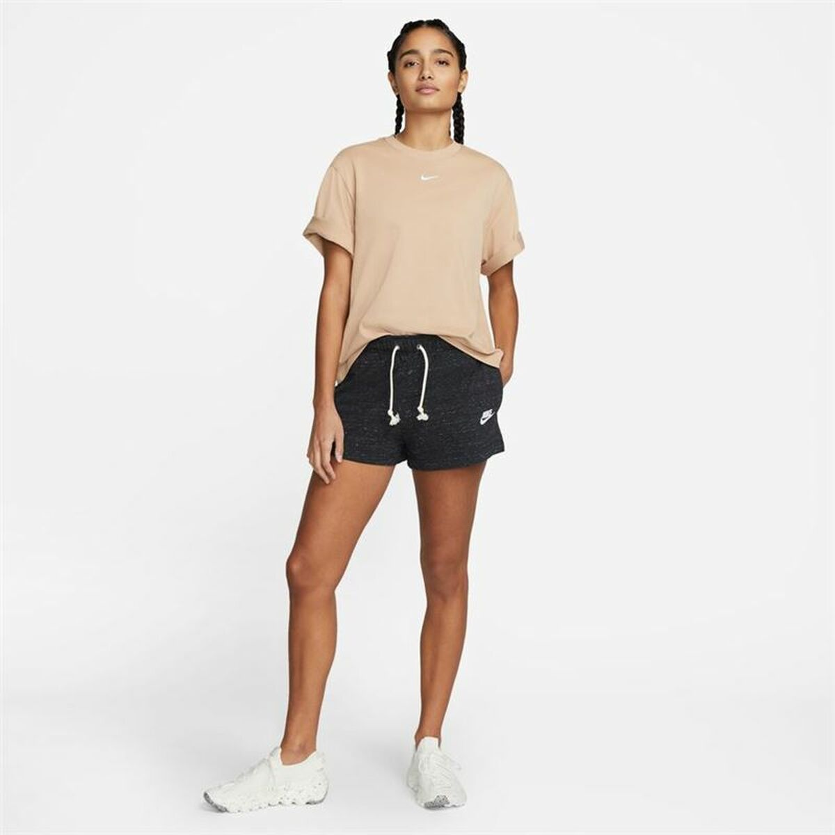 Nike Sportswear Gym Vintage Women's Sports Shorts Black-4